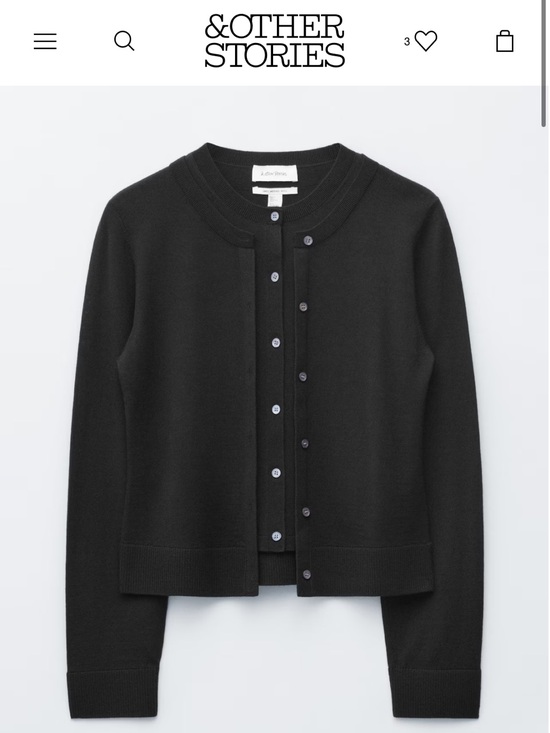 & Other Stories Sweaters - & Other Stories Double-Layer Merino Wool Cardigan